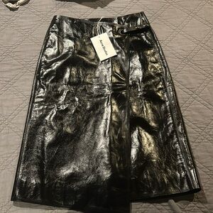 Acne Leather Skirt
